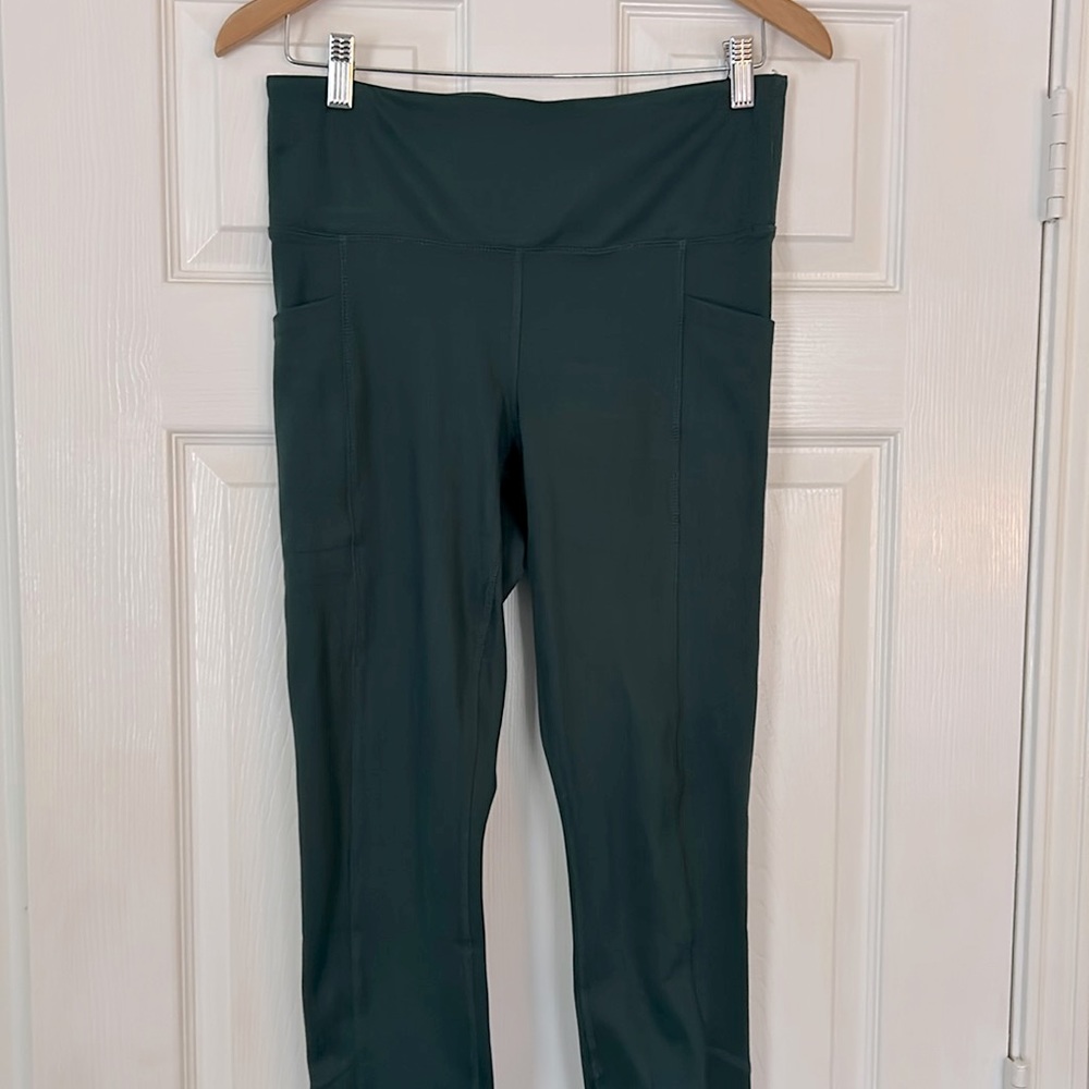 Dark green workout pants